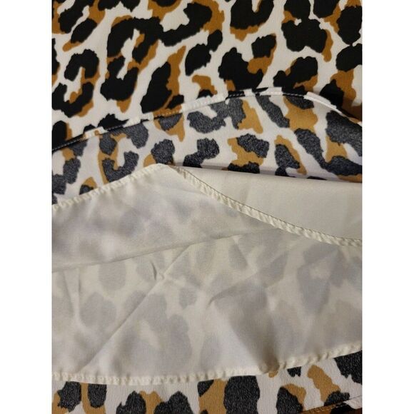 J. Crew Leopard Scalloped Cami Top Womens Size 6 MSRP $54 - Picture 5 of 7